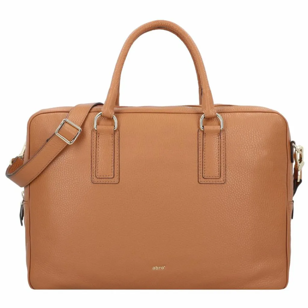 Hot abro Adria Aktentasche Leder 40 cm cuoio