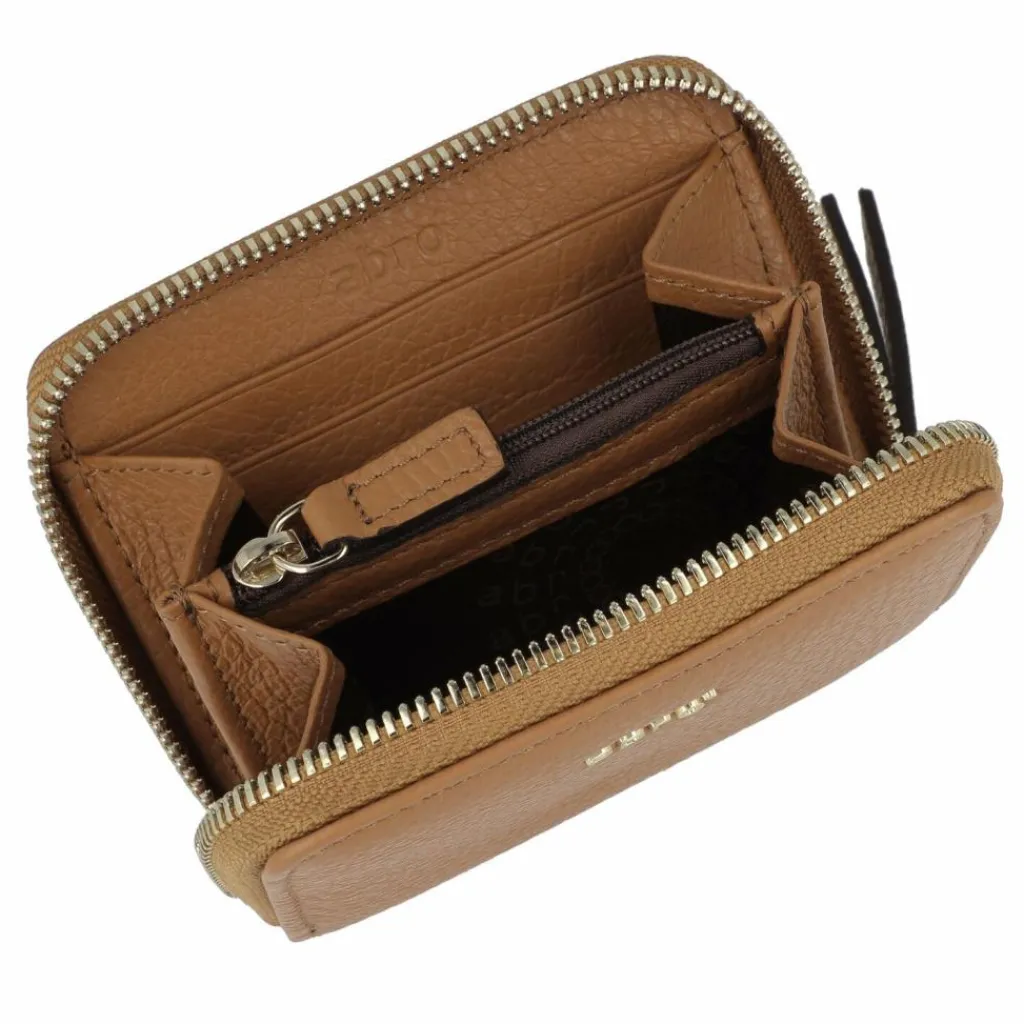 abro Damengeldbörsen Querformat<Adria Geldbörse Leder 10.5 cm cuoio