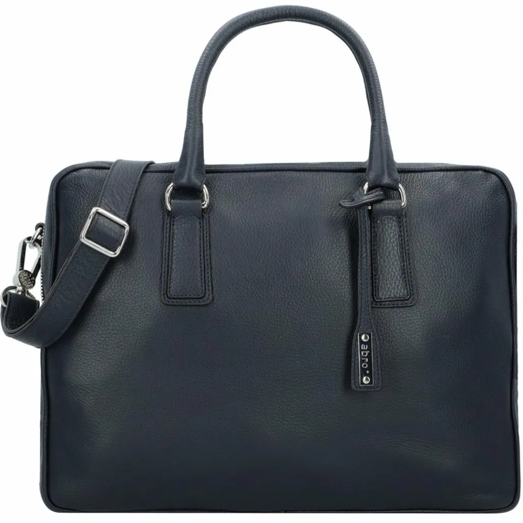 abro Henkeltaschen<Adria Handtasche Leder 37.5 cm navy