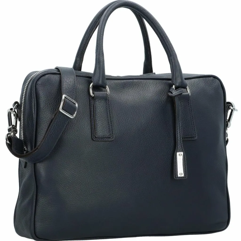 abro Henkeltaschen<Adria Handtasche Leder 37.5 cm navy