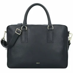 abro Henkeltaschen<Adria Handtasche Leder 37.5 cm black-gold