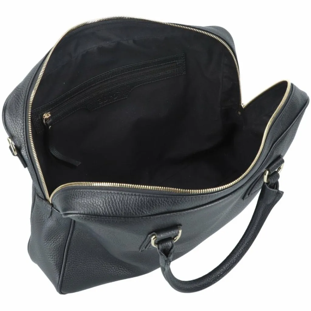 abro Henkeltaschen<Adria Handtasche Leder 37.5 cm black-gold