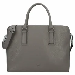 abro Henkeltaschen<Adria Handtasche Leder 37.5 cm zinc