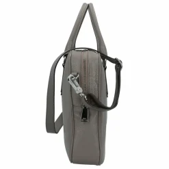 abro Henkeltaschen<Adria Handtasche Leder 37.5 cm zinc