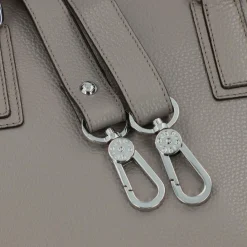 abro Henkeltaschen<Adria Handtasche Leder 37.5 cm zinc