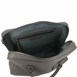 abro Henkeltaschen<Adria Handtasche Leder 37.5 cm zinc
