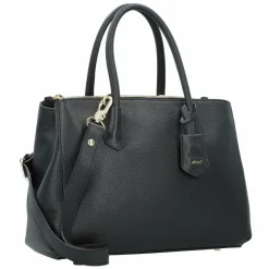 abro Henkeltaschen<Adria Handtasche Leder 35 cm Laptopfach black-gold