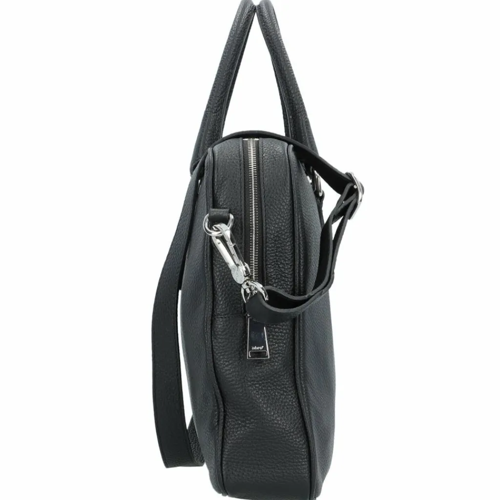 abro Henkeltaschen<Adria Handtasche Leder 37.5 cm black-nickel