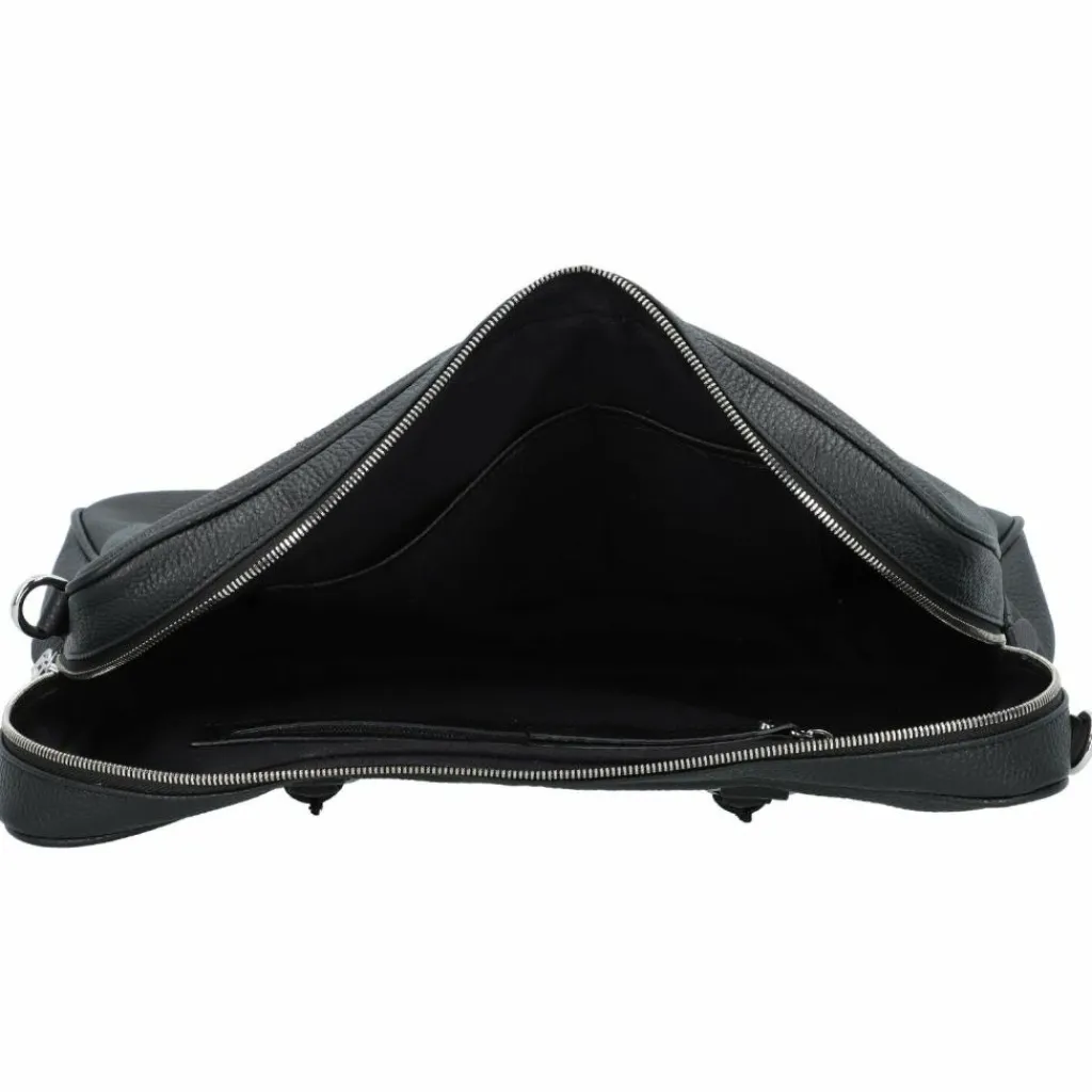 abro Henkeltaschen<Adria Handtasche Leder 37.5 cm black-nickel