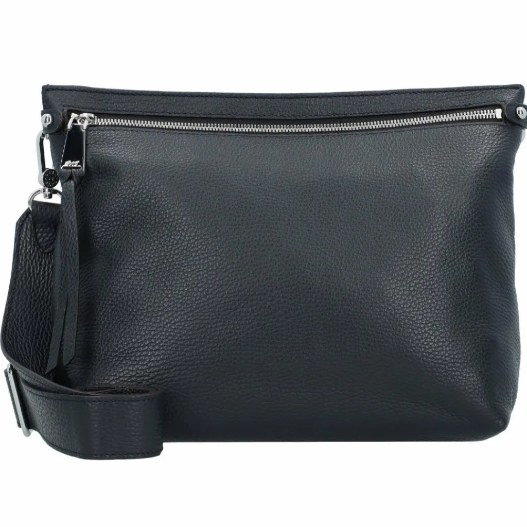 Hot abro Adria Schultertasche Leder 27.5 cm navy