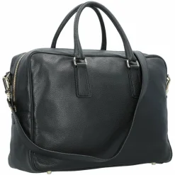 abro Henkeltaschen|Schultertaschen<Adria Schultertasche Leder 39 cm black-gold