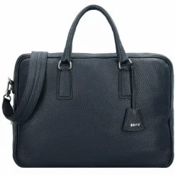 abro Henkeltaschen|Schultertaschen<Adria Schultertasche Leder 39 cm navy