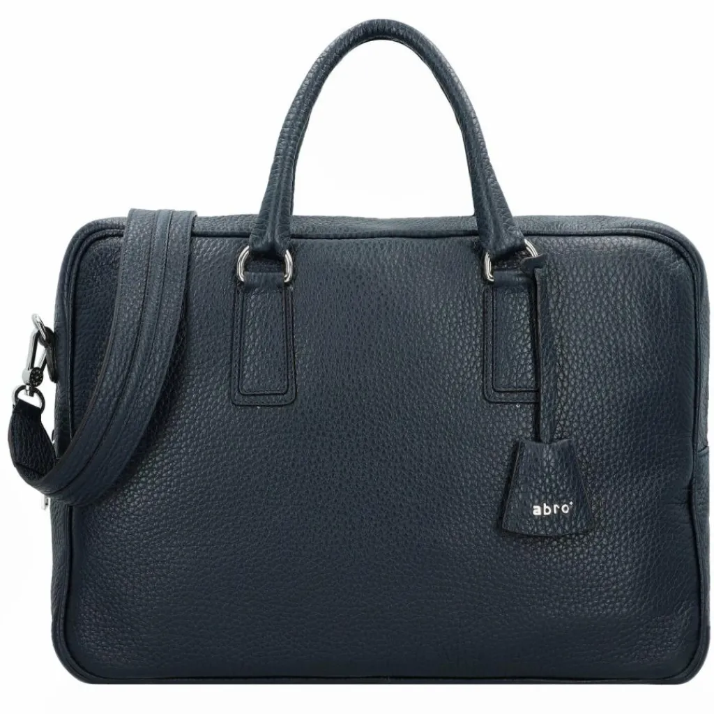 abro Henkeltaschen|Schultertaschen<Adria Schultertasche Leder 39 cm navy