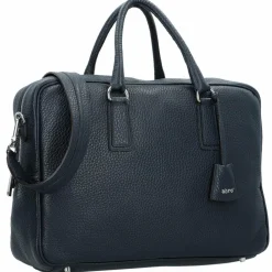 abro Henkeltaschen|Schultertaschen<Adria Schultertasche Leder 39 cm navy
