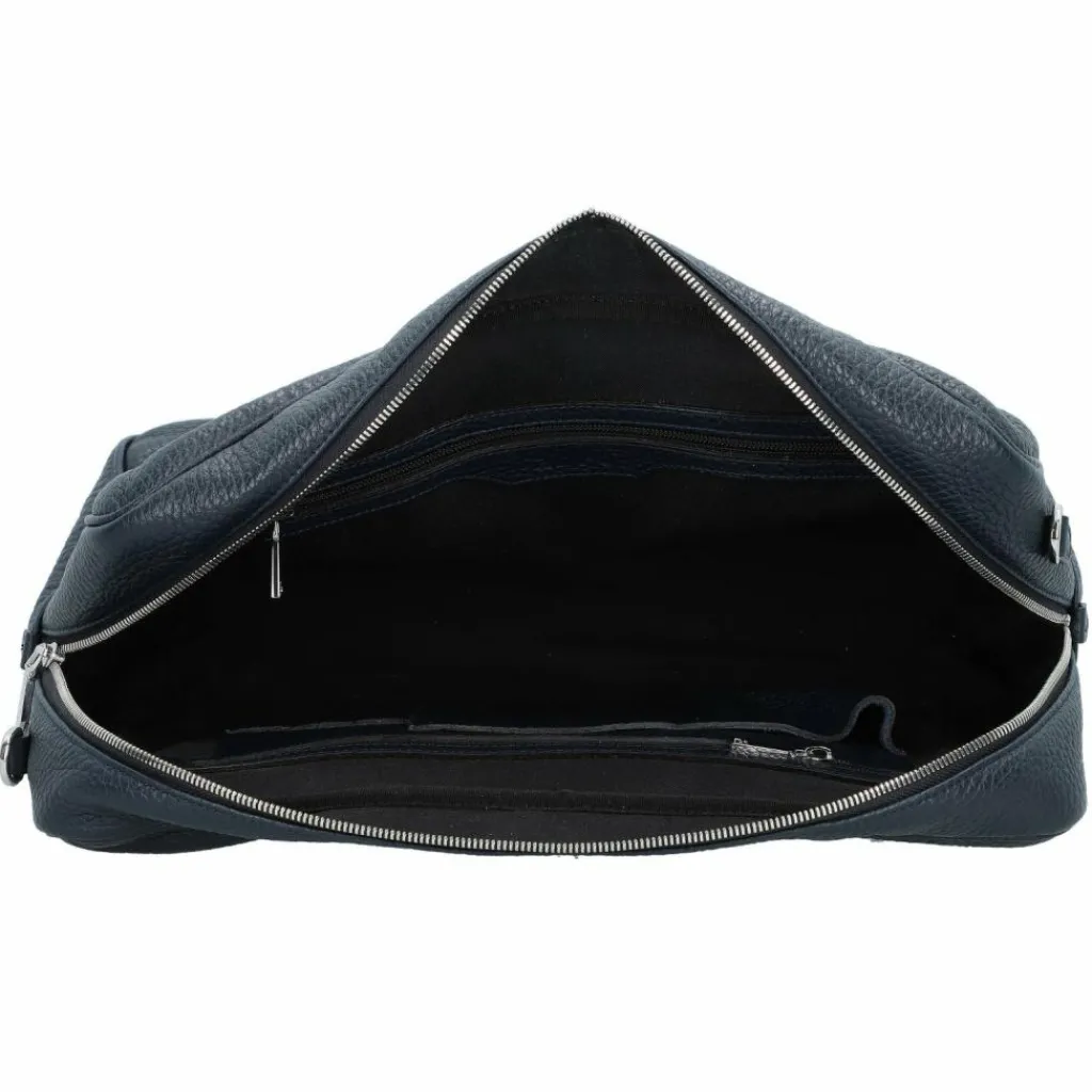 abro Henkeltaschen|Schultertaschen<Adria Schultertasche Leder 39 cm navy