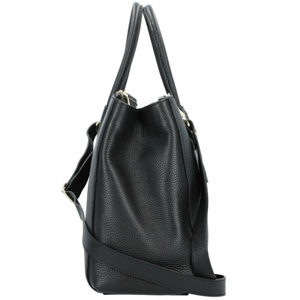 Hot abro Adria Shopper Tasche Leder 41 cm Laptopfach black-gold