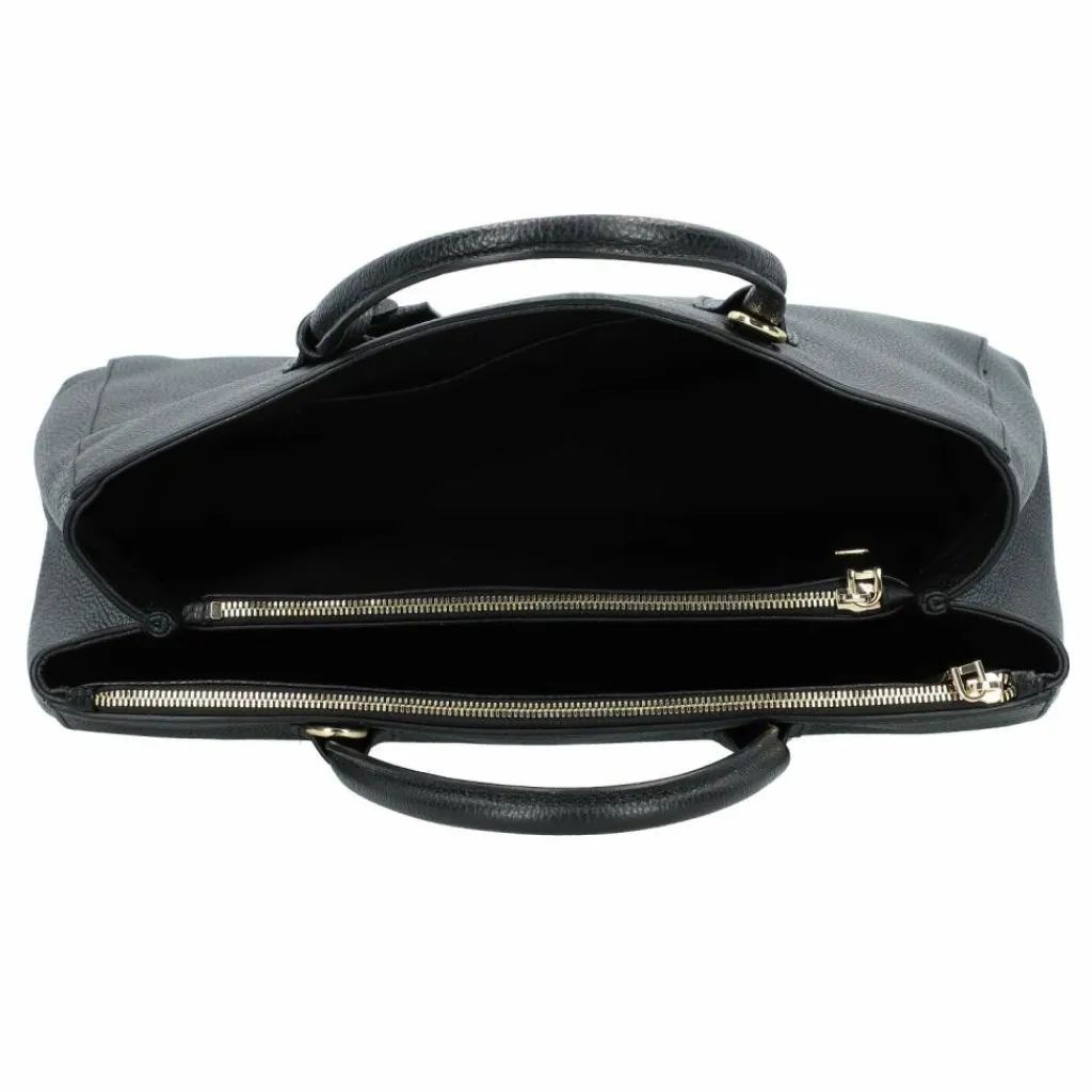 Hot abro Adria Shopper Tasche Leder 41 cm Laptopfach black-gold