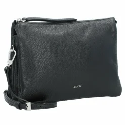 abro Adria Umhängetasche Leder 24 cm black-nickel