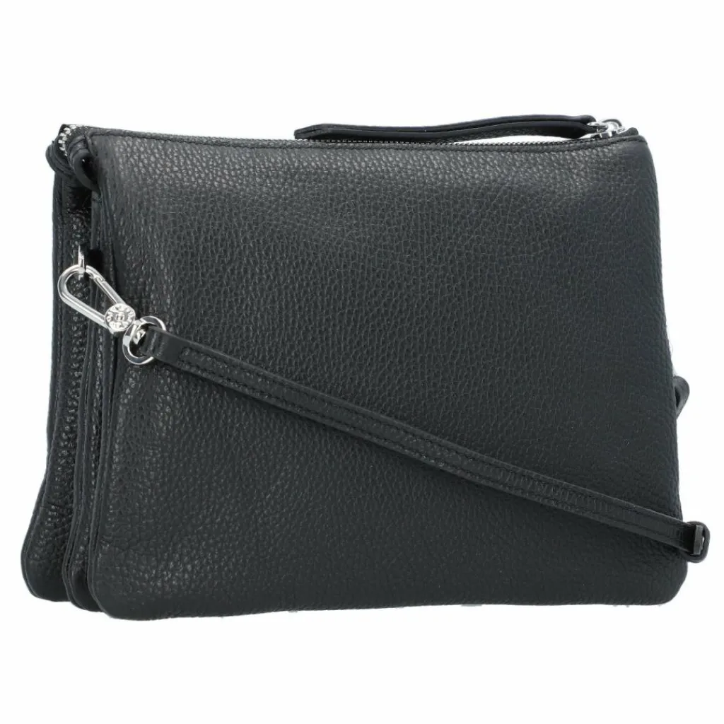 abro Adria Umhängetasche Leder 24 cm black-nickel