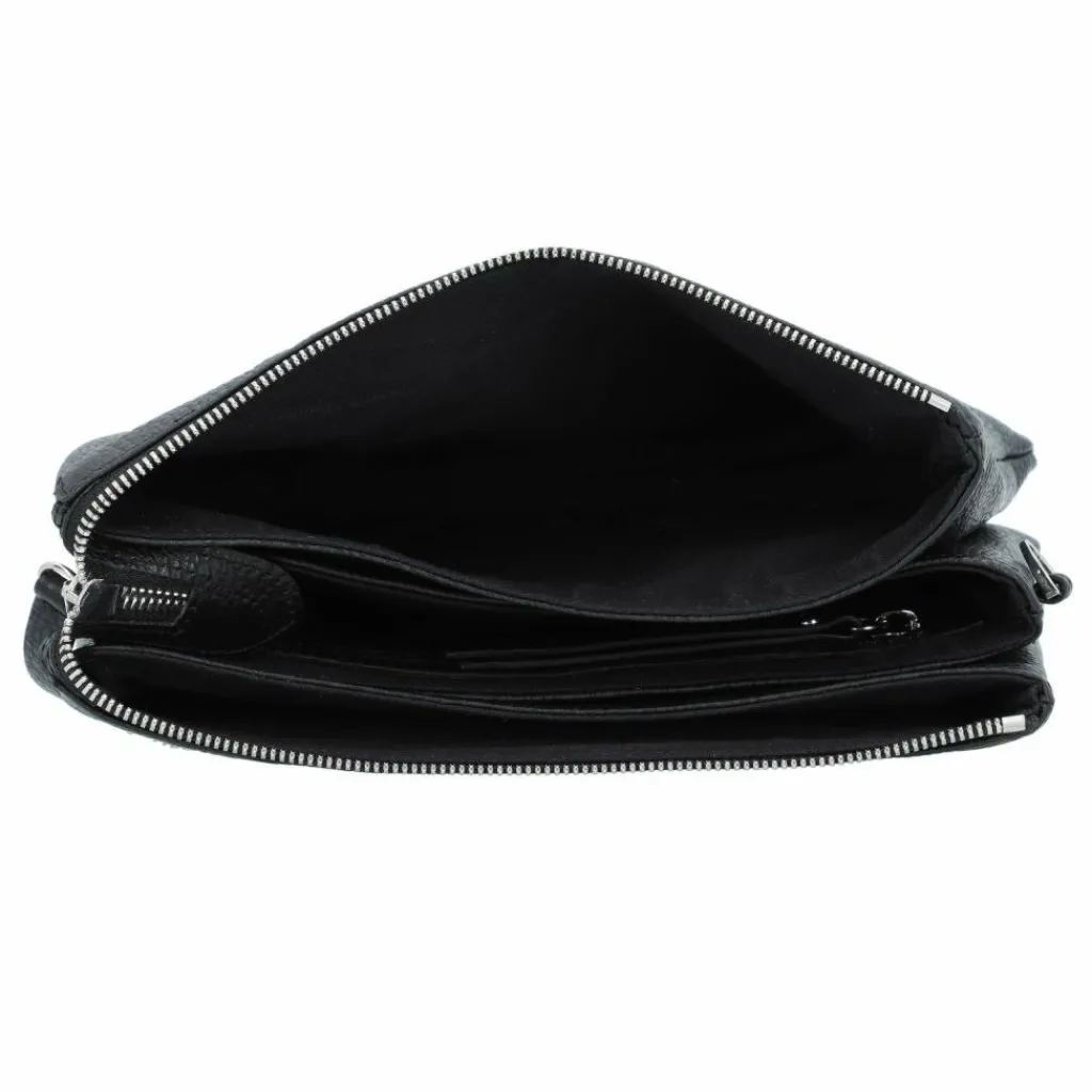abro Adria Umhängetasche Leder 24 cm black-nickel