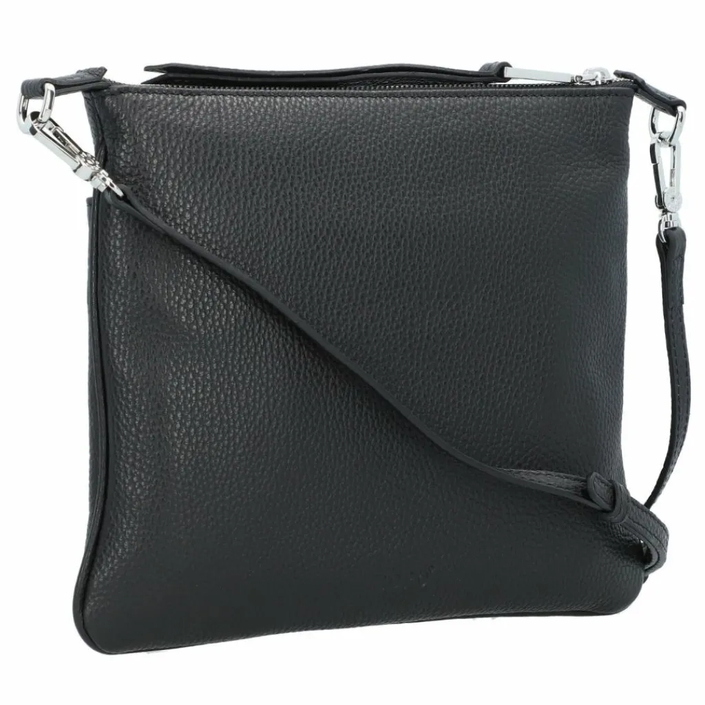 abro Umhängetaschen<Adria Umhängetasche Leder 26 cm black-nickel