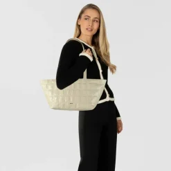 Outlet abro Alba Schultertasche Leder 26 cm milk