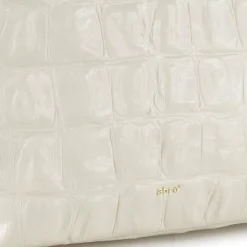 Outlet abro Alba Schultertasche Leder 26 cm milk