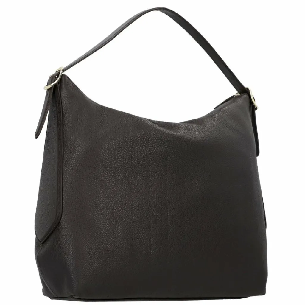 Hot abro Carina Schultertasche Leder 41 cm dark brown