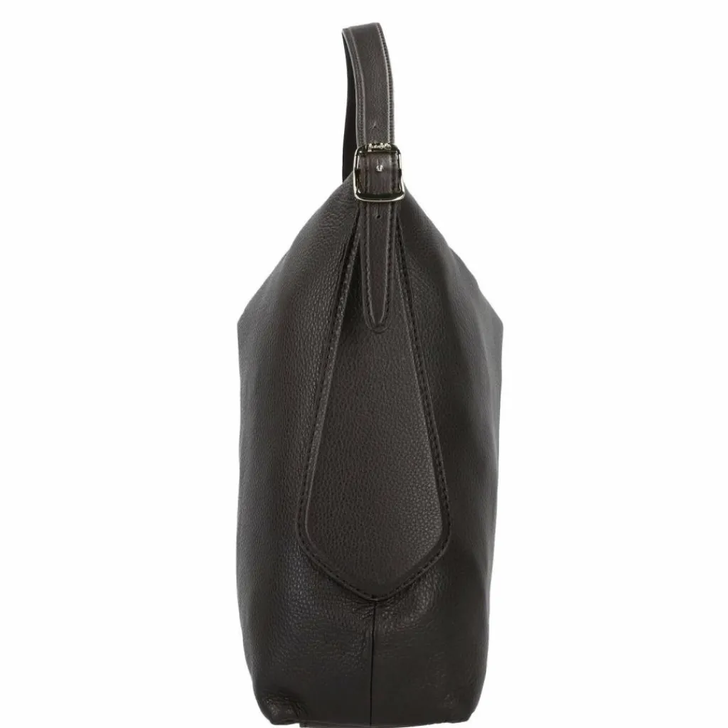 Hot abro Carina Schultertasche Leder 41 cm dark brown