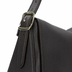 Best abro Carina Schultertasche Leder 26 cm dark brown