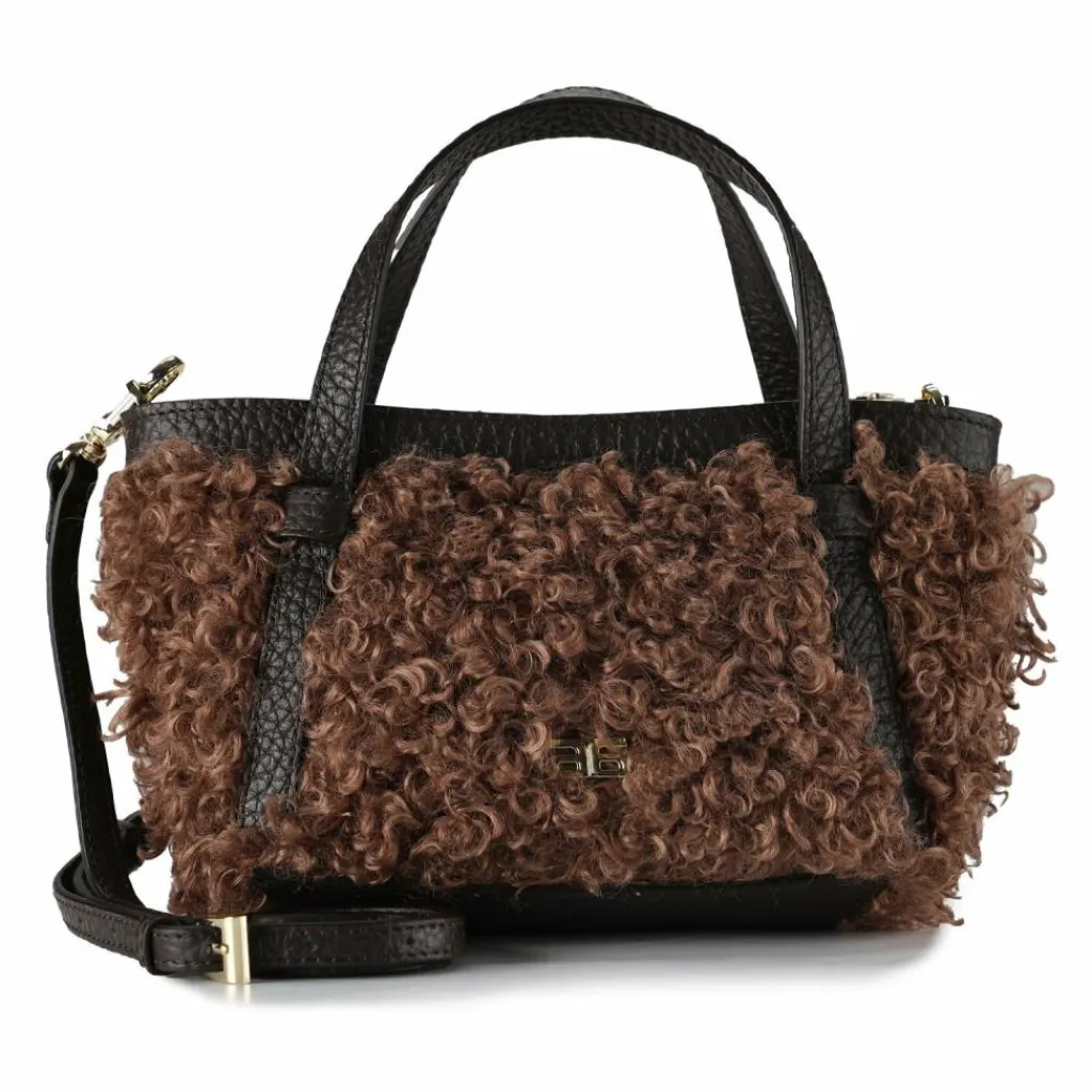 abro Schultertaschen|Henkeltaschen<Cosmo Schultertasche Leder 24 cm camel