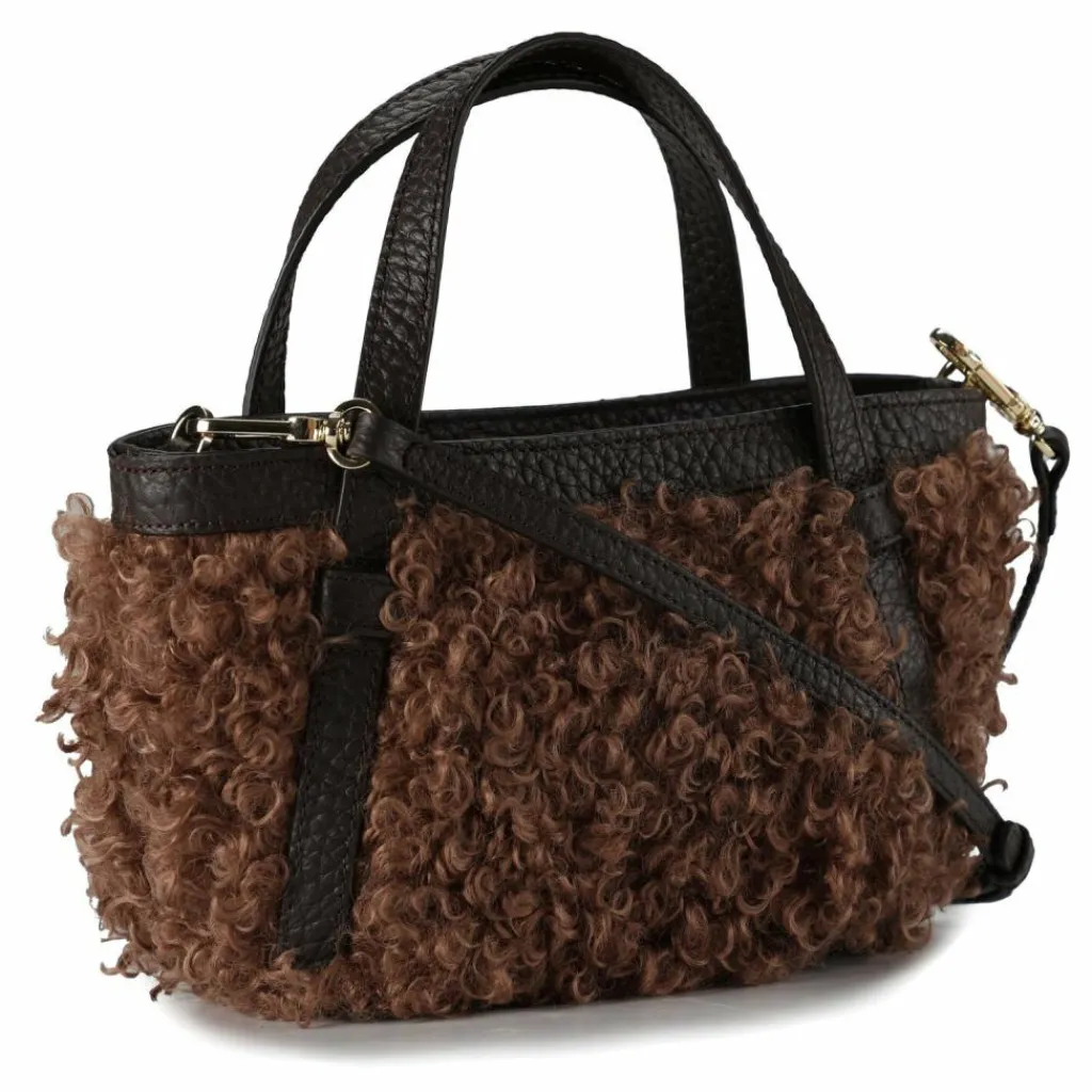 abro Schultertaschen|Henkeltaschen<Cosmo Schultertasche Leder 24 cm camel