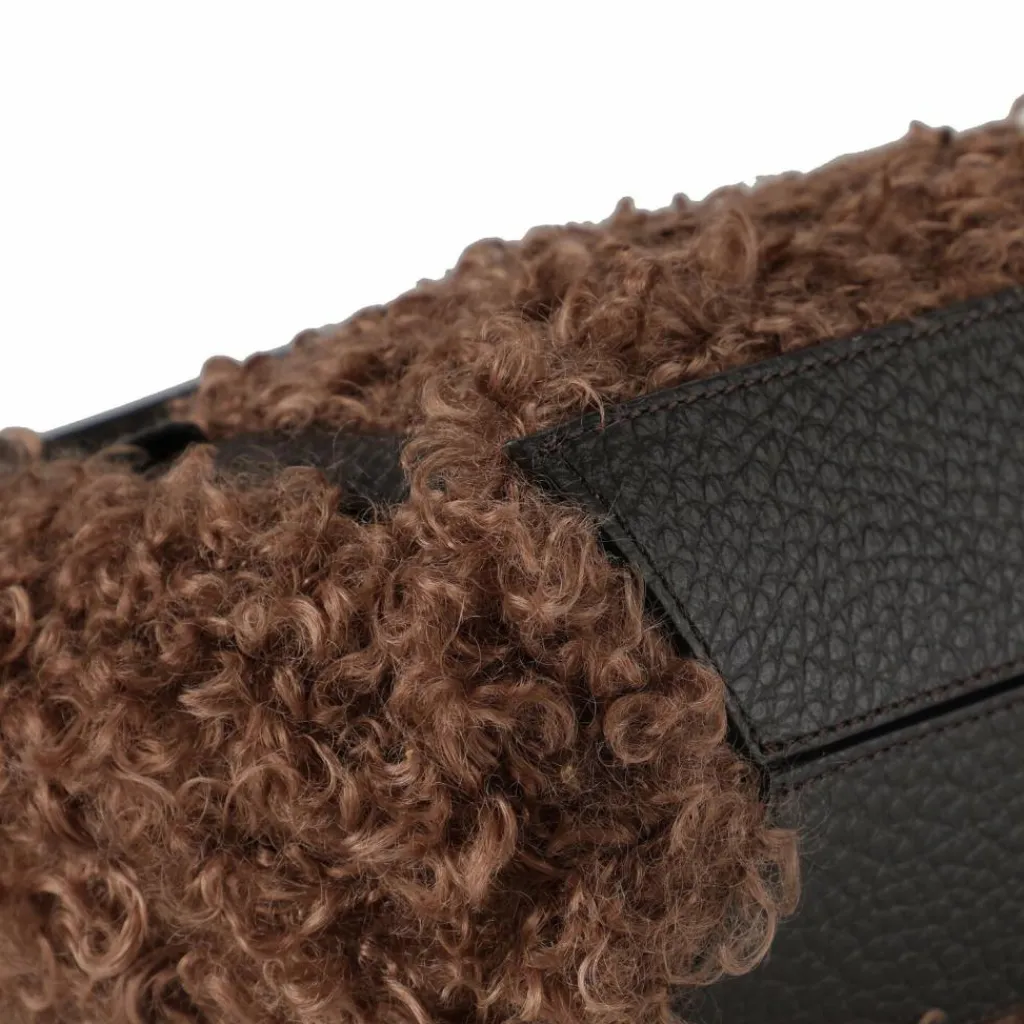 abro Schultertaschen|Henkeltaschen<Cosmo Schultertasche Leder 24 cm camel