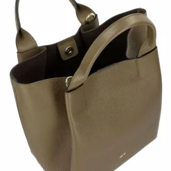 abro Shopper|Henkeltaschen<Essential Shopper Tasche Leder 30 cm military