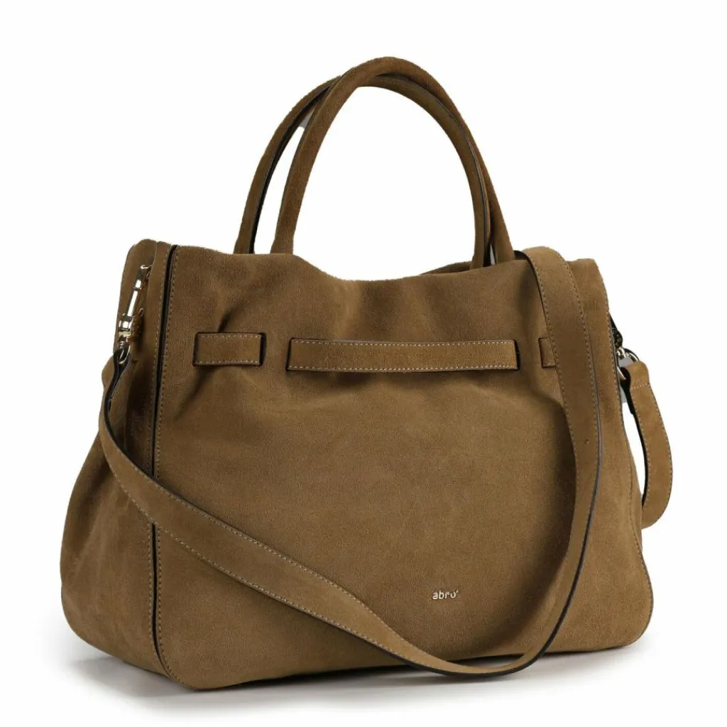 abro Schultertaschen<Jill Schultertasche Leder 36 cm mud