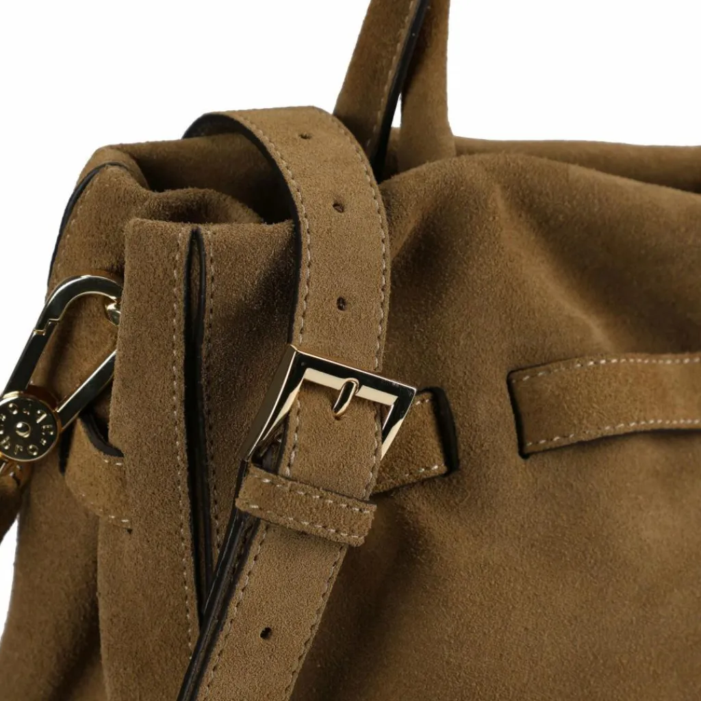 abro Schultertaschen<Jill Schultertasche Leder 36 cm mud