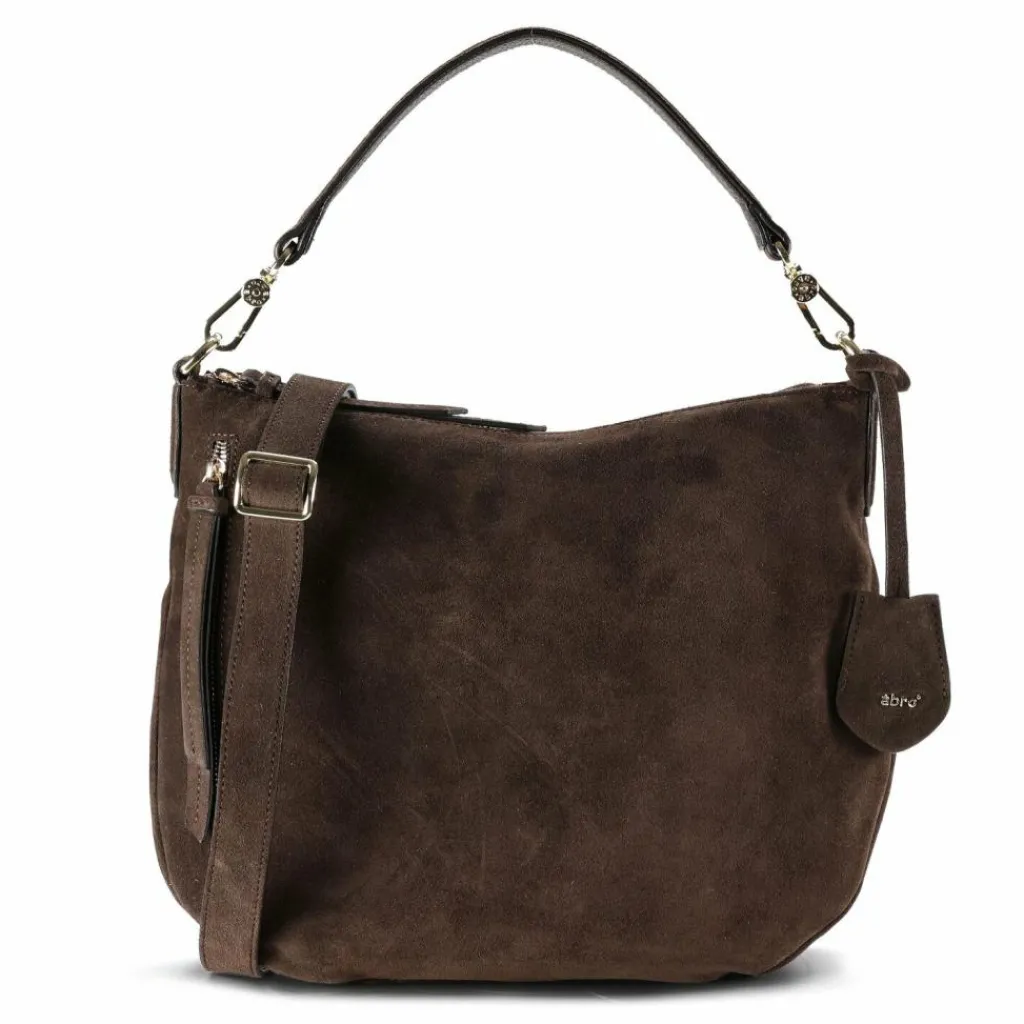 abro Henkeltaschen<Juna Handtasche Leder 33 cm dark brown