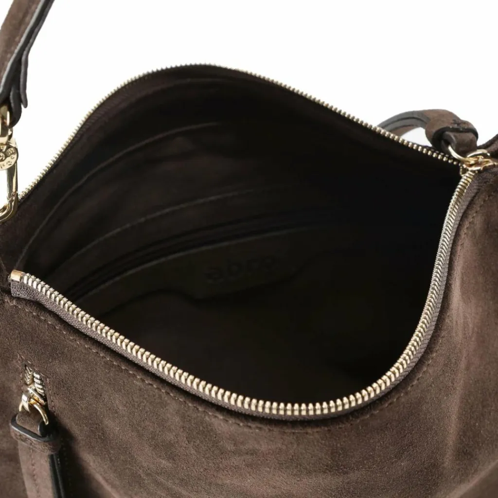 abro Henkeltaschen<Juna Handtasche Leder 33 cm dark brown