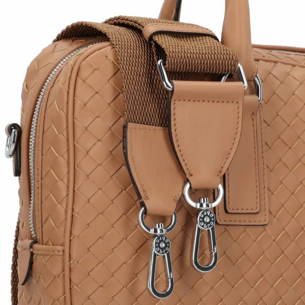 Clearance abro Lotus Handtasche Leder 39 cm cuoio