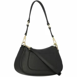 abro Schultertaschen<Lya Schultertasche Leder 27 cm black-gold