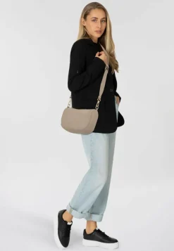 abro Umhängetaschen<Mina Umhängetasche Leder 25 cm siena