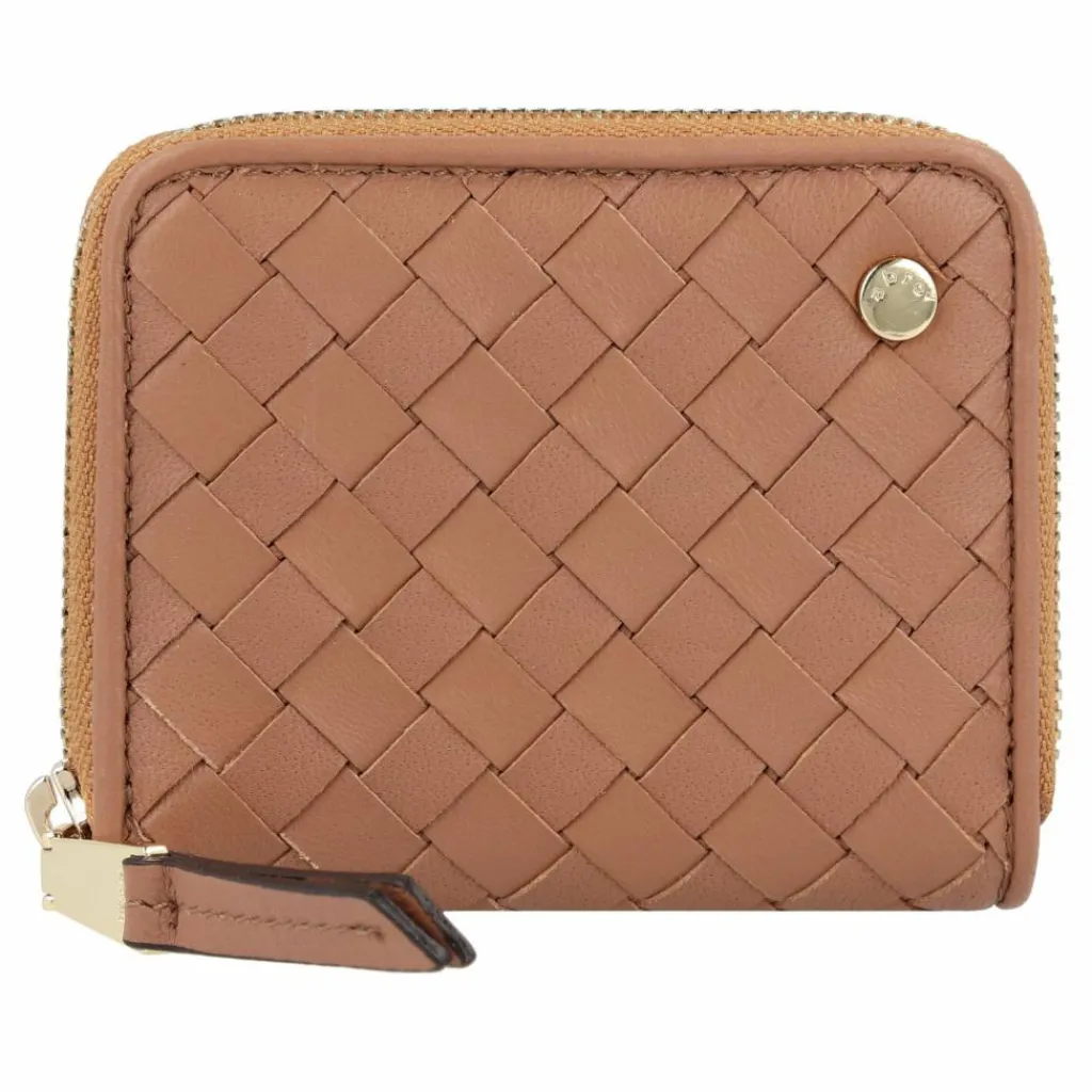 abro Damengeldbörsen Querformat<Piuma Geldbörse Leder 10.5 cm cuoio