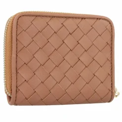 abro Damengeldbörsen Querformat<Piuma Geldbörse Leder 10.5 cm cuoio