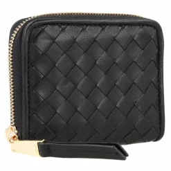 Clearance abro Piuma Geldbörse Leder 10.5 cm black-gold