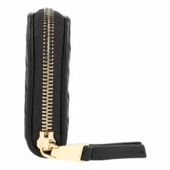 Clearance abro Piuma Geldbörse Leder 10.5 cm black-gold