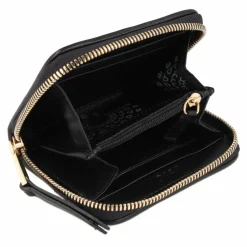 Clearance abro Piuma Geldbörse Leder 10.5 cm black-gold