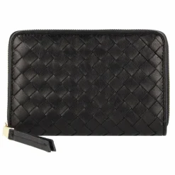 Online abro Piuma Geldbörse Leder 15 cm black-gold