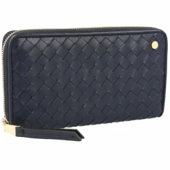 Clearance abro Piuma Geldbörse Leder 19 cm navy
