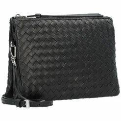 Sale abro Piuma Umhängetasche Leder 25 cm black-nickel