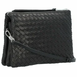 Sale abro Piuma Umhängetasche Leder 25 cm black-nickel